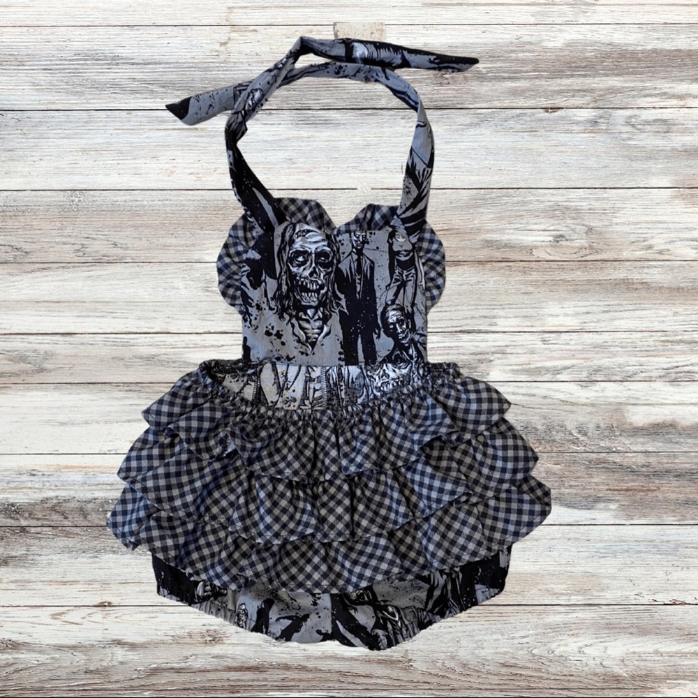 horror zombie baby romper 12 months